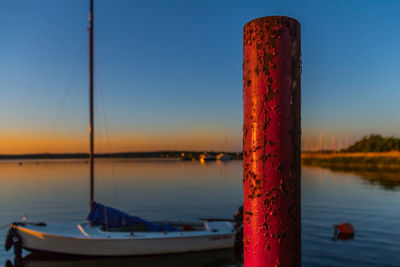 Boats in sea