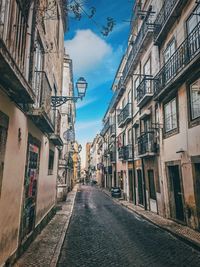 Street amidst buildings in city