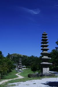 Built structure against blue sky