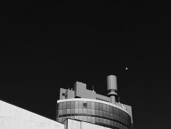 Low angle view of building at night