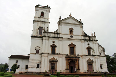 Low angle view of historic building against sky