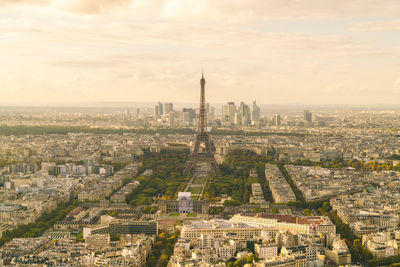 View of paris from above montparnasse tower