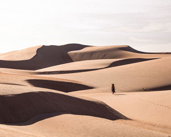 Scenic view of desert against sky