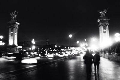 City street at night