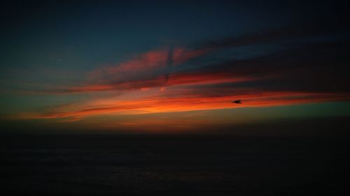 Scenic view of sky at sunset