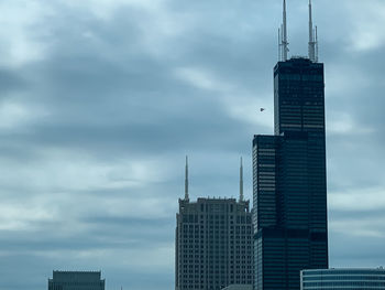 Low angle view of buildings against sky