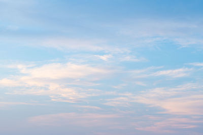 Low angle view of clouds in sky