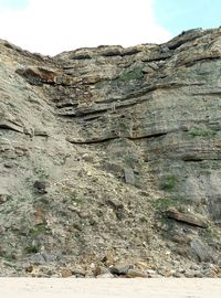 Low angle view of mountain against sky