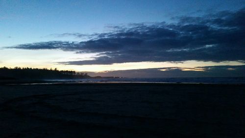 Scenic view of landscape at sunset