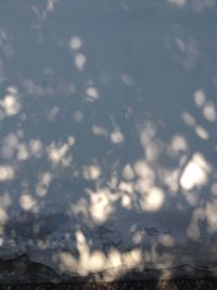 Full frame shot of sky in winter