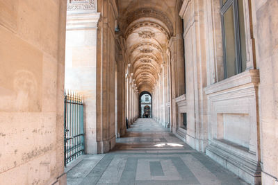 Corridor of historical building