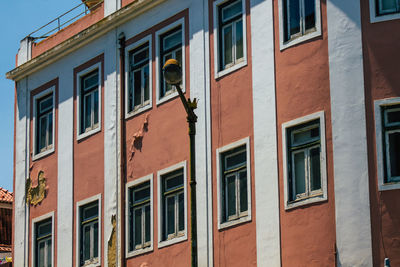 Low angle view of residential building against sky