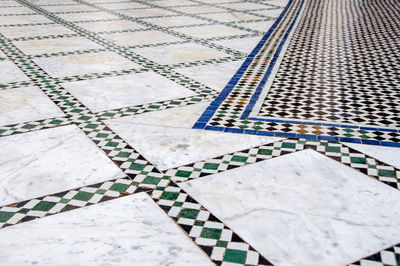 Full frame shot of tiled floor
