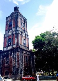 Low angle view of building against sky