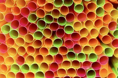 Full frame shot of multi colored pipes