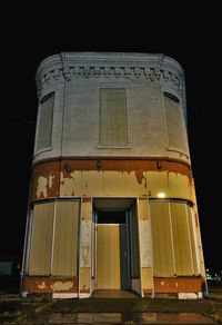 View of illuminated building