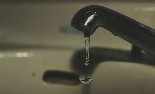 Close-up of metallic object