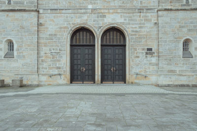 Entrance of historic building