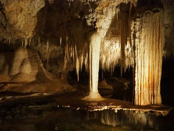 Rock formations in cave