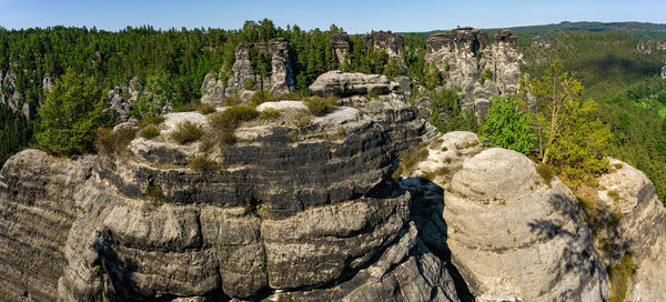 View of rock formations