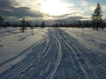 Snow covered landscape