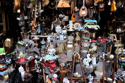 Panoramic view of market stall for sale