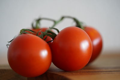 Close-up of tomatoes on table