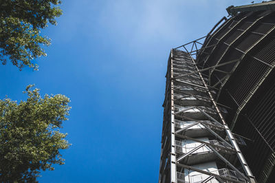 Low angle view of modern building against sky