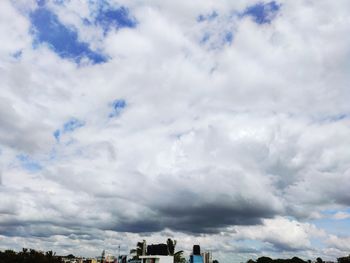 Low angle view of buildings against sky