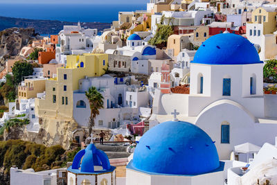 Panoramic view of buildings in town