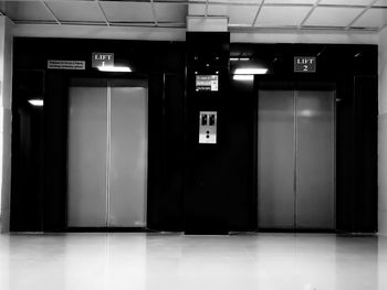 Interior of empty corridor