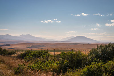 Scenic view of landscape against sky