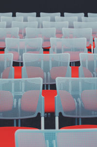 Close-up of chairs