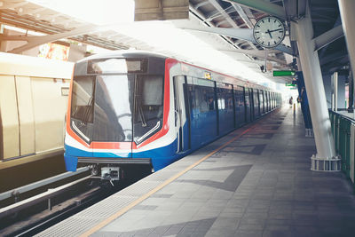 Train at railroad station