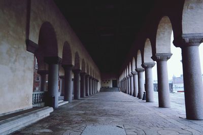 Empty corridor of building