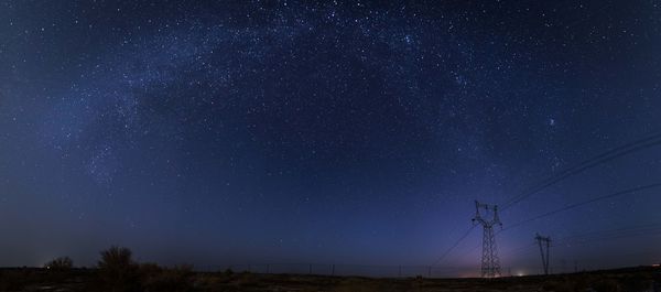 Low angle view of stars in sky at night