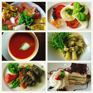 Close-up of served food