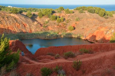 Scenic view of lake