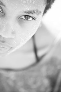 Close-up portrait of young woman