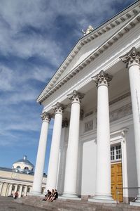 Low angle view of historical building against sky