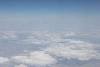 Aerial view of clouds in sky