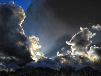 Low angle view of clouds in sky