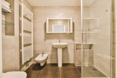 Interior of bathroom