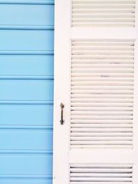 Closed door of shutter