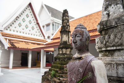 Low angle view of statue