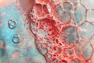 Full frame shot of bubbles in water