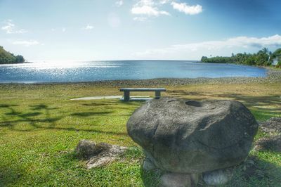 Scenic view of sea against sky