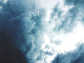 Low angle view of clouds in sky