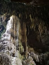 Rock formations in cave