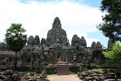 Ruins of temple against sky